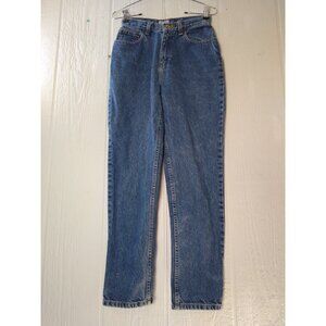 Vtg Arizona Mom Classic Fit Jeans Junior's 5 Short Blue Tapered Leg High Waist